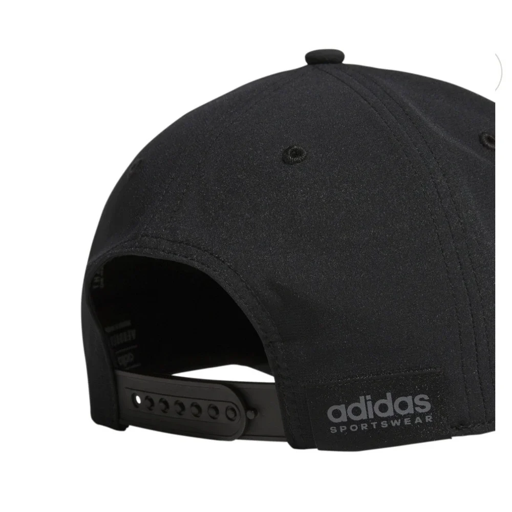Adidas‎ Mens Sport Snapback Hat Black Blackout 5-Panel AEROREADY Cap IR0750 NEW